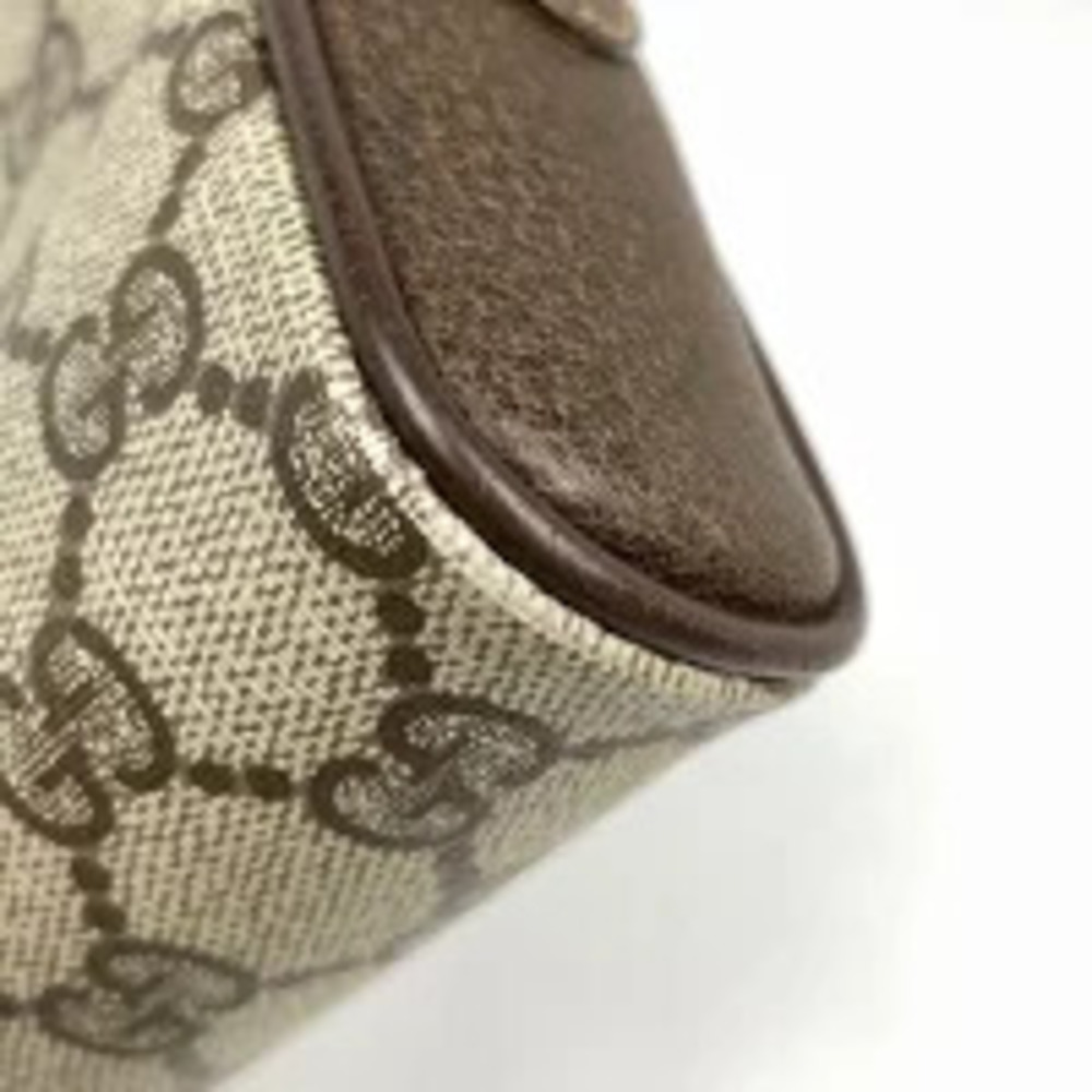 Gucci Shoulder Canvas GG Sherry Beige Brown Bag Tan Brown